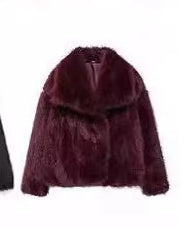 Manteau d'hiver en peluche à la mode pour femme