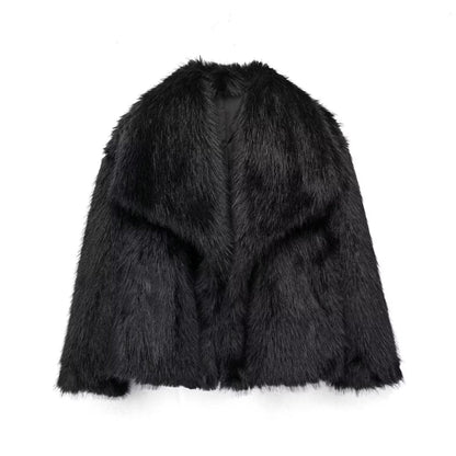 Manteau d'hiver en peluche à la mode pour femme