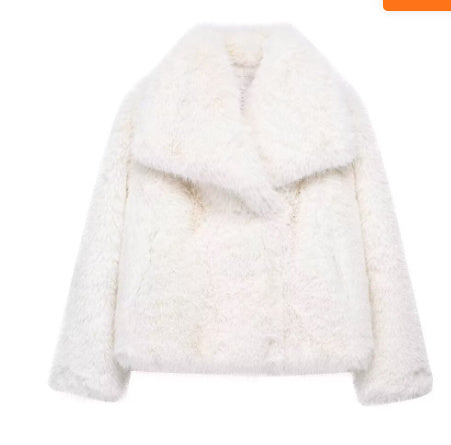 Manteau d'hiver en peluche à la mode pour femme