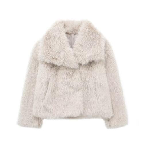 Manteau d'hiver en peluche à la mode pour femme