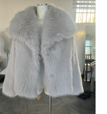 Manteau d'hiver en peluche à la mode pour femme